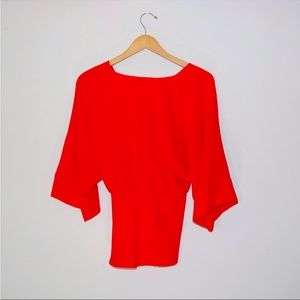 Trina Turk Thrilling Top Red Hot